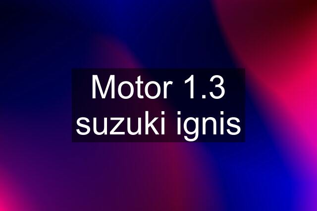 Motor 1.3 suzuki ignis