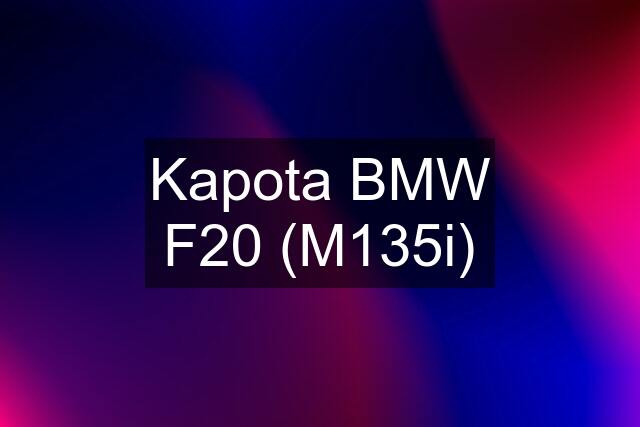 Kapota BMW F20 (M135i)