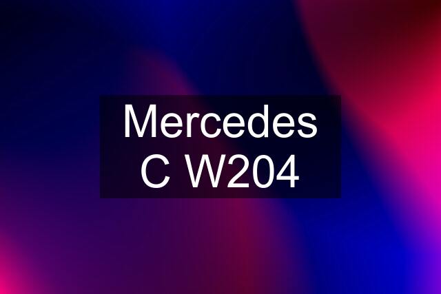 Mercedes C W204