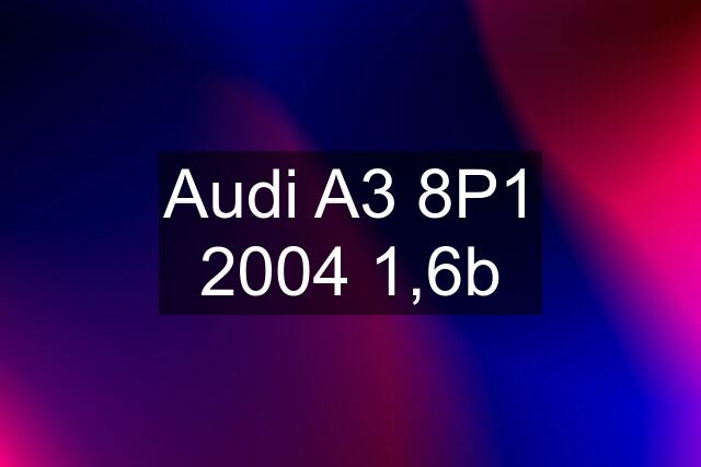 Audi A3 8P1 2004 1,6b