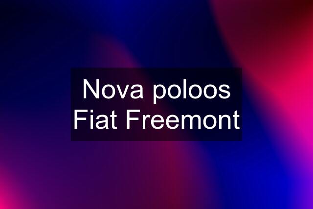 Nova poloos Fiat Freemont