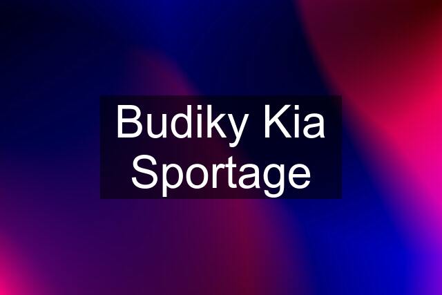 Budiky Kia Sportage