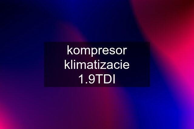 kompresor klimatizacie 1.9TDI