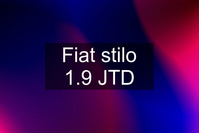 Fiat stilo 1.9 JTD