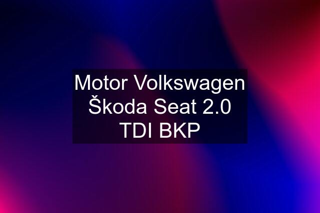 Motor Volkswagen Škoda Seat 2.0 TDI BKP