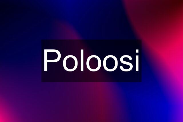 Poloosi