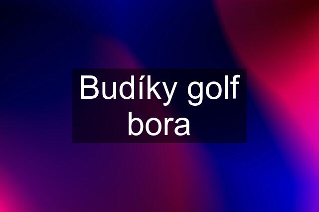 Budíky golf bora