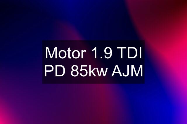 Motor 1.9 TDI PD 85kw AJM