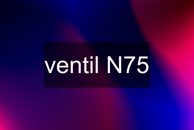 ventil N75