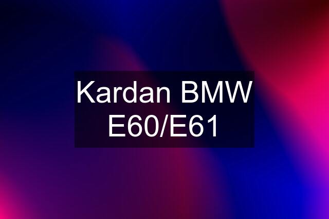 Kardan BMW E60/E61