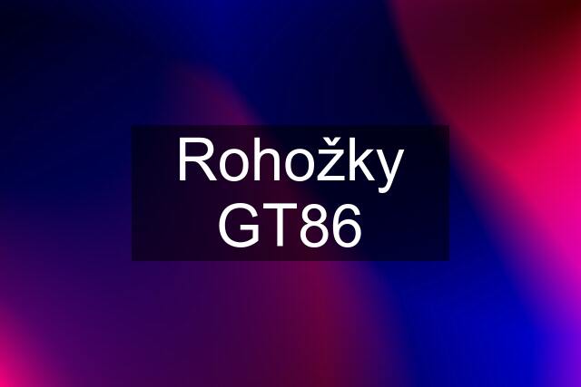 Rohožky GT86