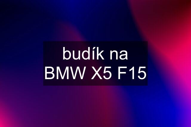 budík na BMW X5 F15