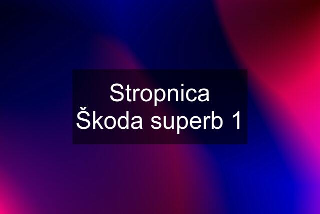 Stropnica Škoda superb 1