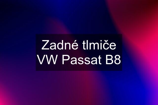 Zadné tlmiče VW Passat B8