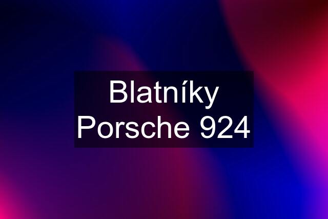 Blatníky Porsche 924