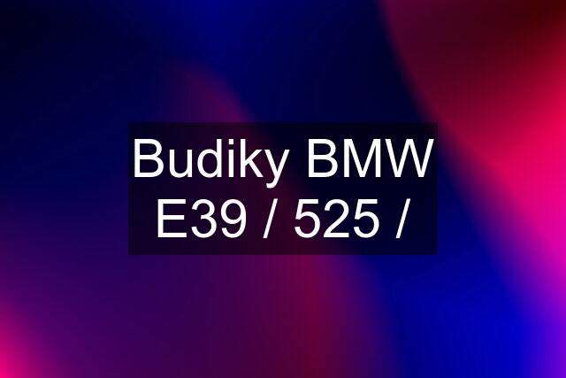 Budiky BMW E39 / 525 /