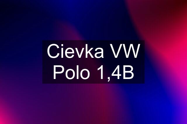 Cievka VW Polo 1,4B