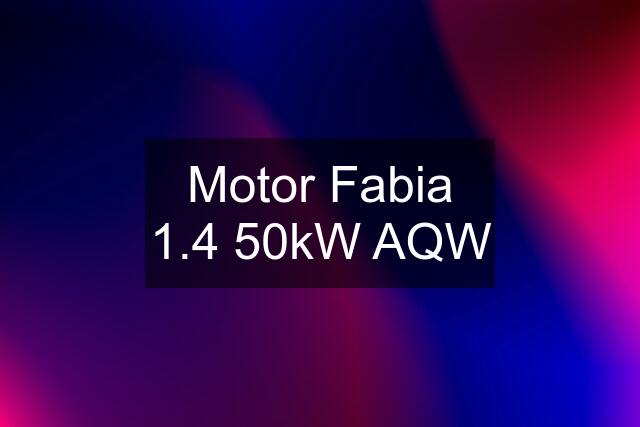 Motor Fabia 1.4 50kW AQW