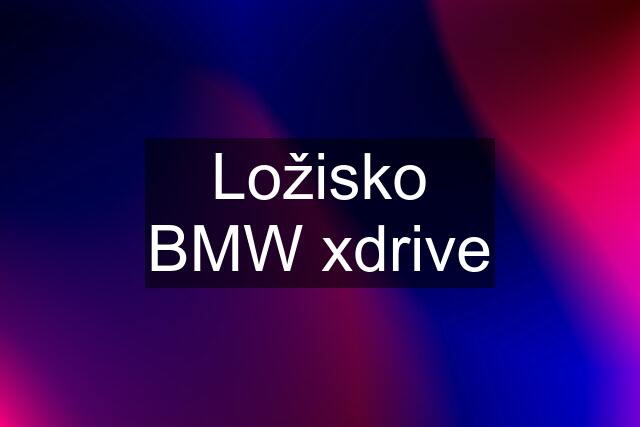 Ložisko BMW xdrive