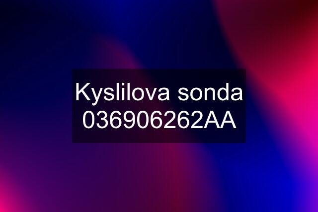 Kyslilova sonda 036906262AA