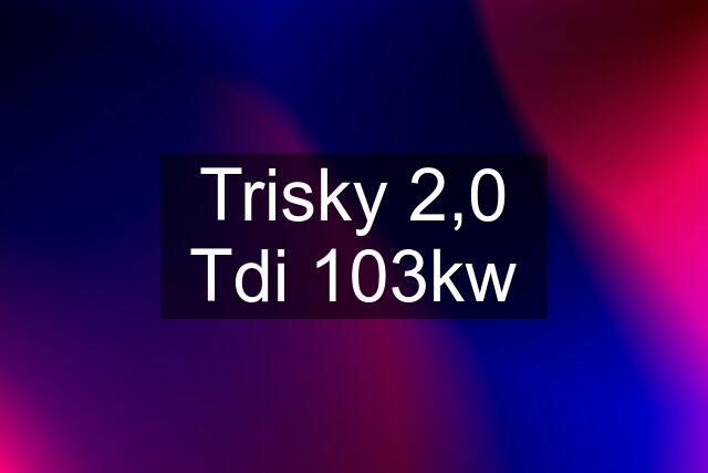 Trisky 2,0 Tdi 103kw