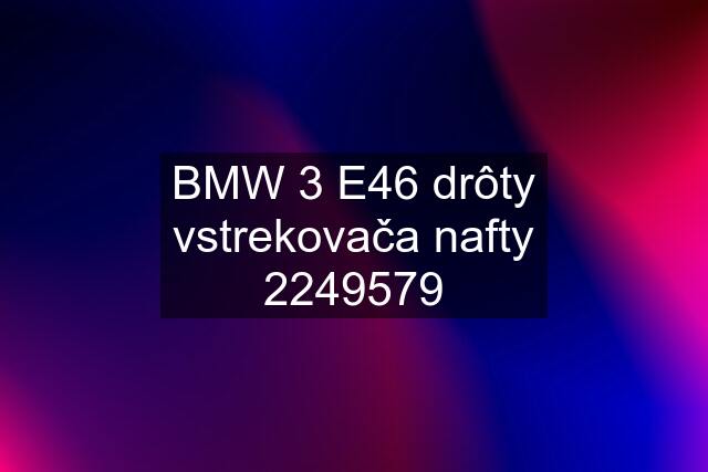 BMW 3 E46 drôty vstrekovača nafty 2249579