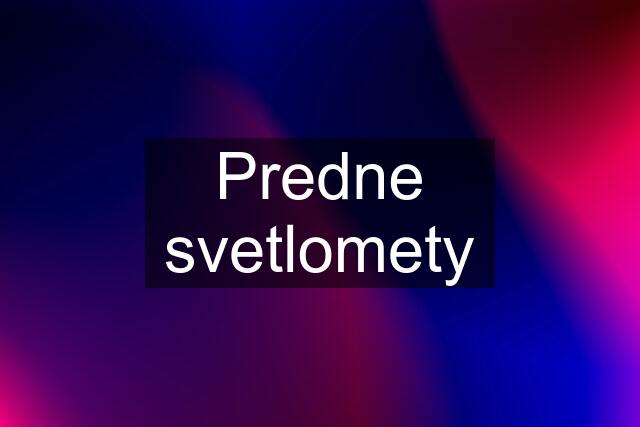 Predne svetlomety