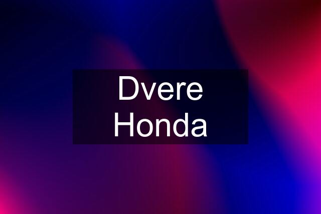 Dvere Honda