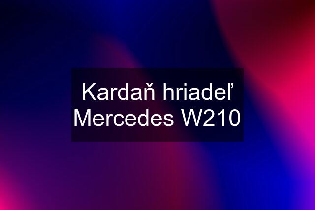 Kardaň hriadeľ Mercedes W210