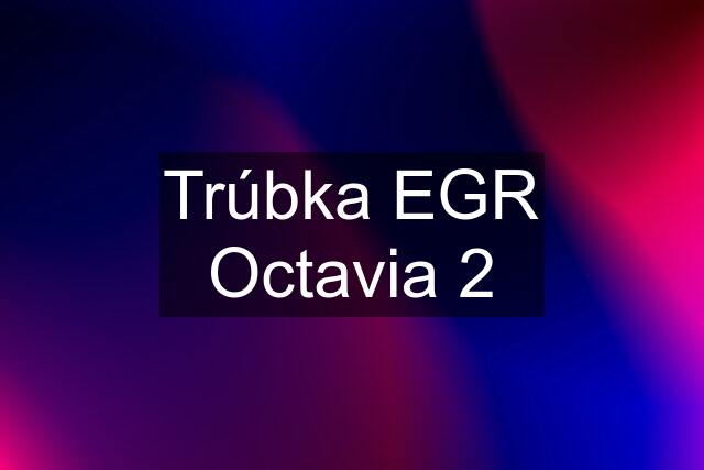 Trúbka EGR Octavia 2