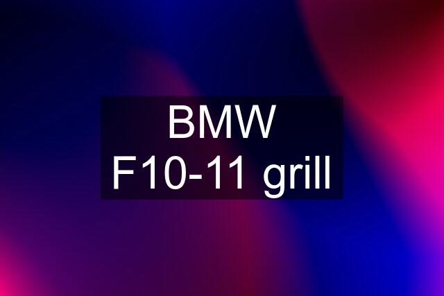 BMW F10-11 grill