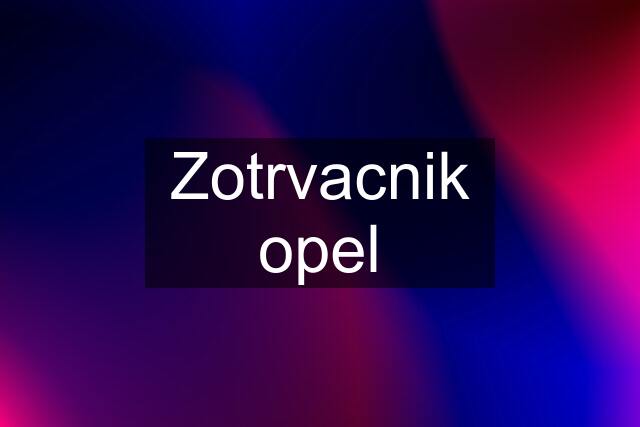 Zotrvacnik opel