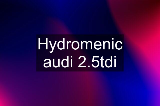 Hydromenic audi 2.5tdi