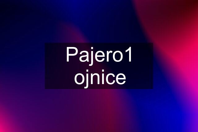 Pajero1 ojnice