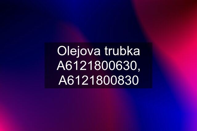 Olejova trubka A6121800630, A6121800830