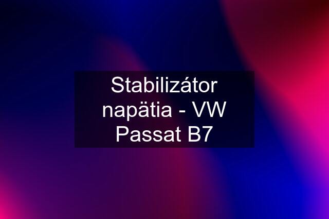 Stabilizátor napätia - VW Passat B7