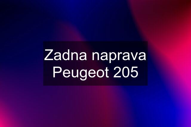 Zadna naprava Peugeot 205