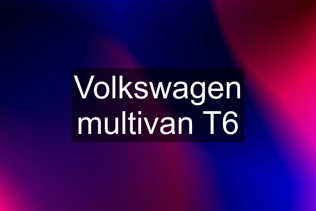 Volkswagen multivan T6