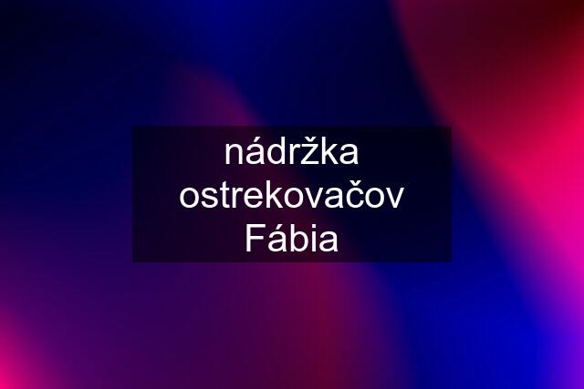 nádržka ostrekovačov Fábia