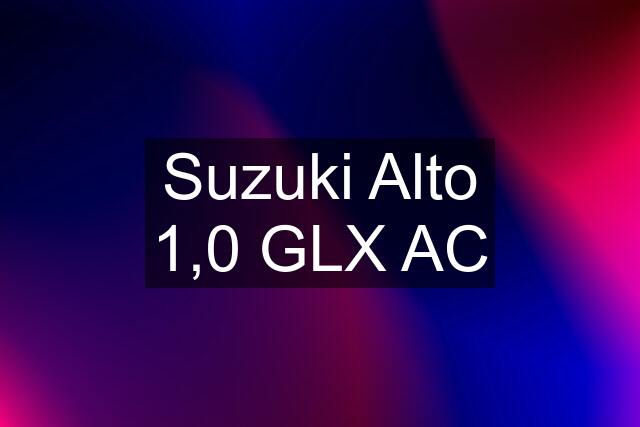 Suzuki Alto 1,0 GLX AC