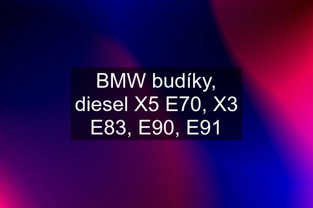 BMW budíky, diesel X5 E70, X3 E83, E90, E91