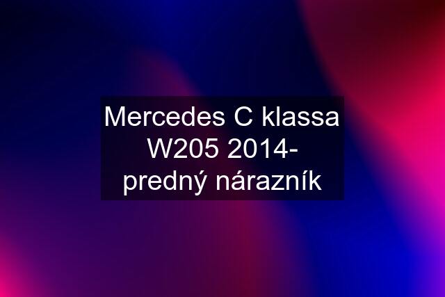 Mercedes C klassa W205 2014- predný nárazník