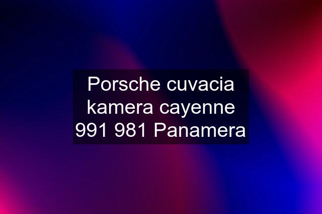 Porsche cuvacia kamera cayenne 991 981 Panamera