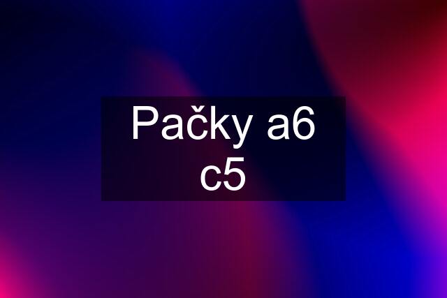 Pačky a6 c5