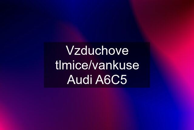 Vzduchove tlmice/vankuse Audi A6C5