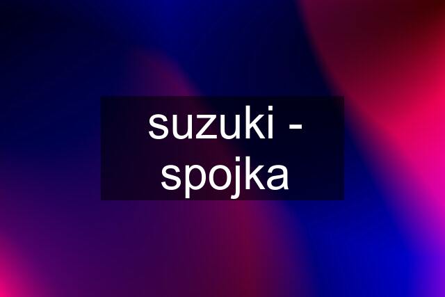 suzuki - spojka