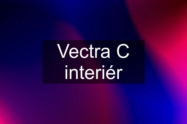 Vectra C interiér