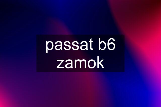 passat b6 zamok