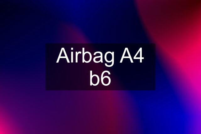 Airbag A4 b6