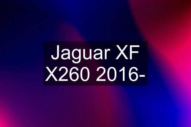 Jaguar XF X260 2016-